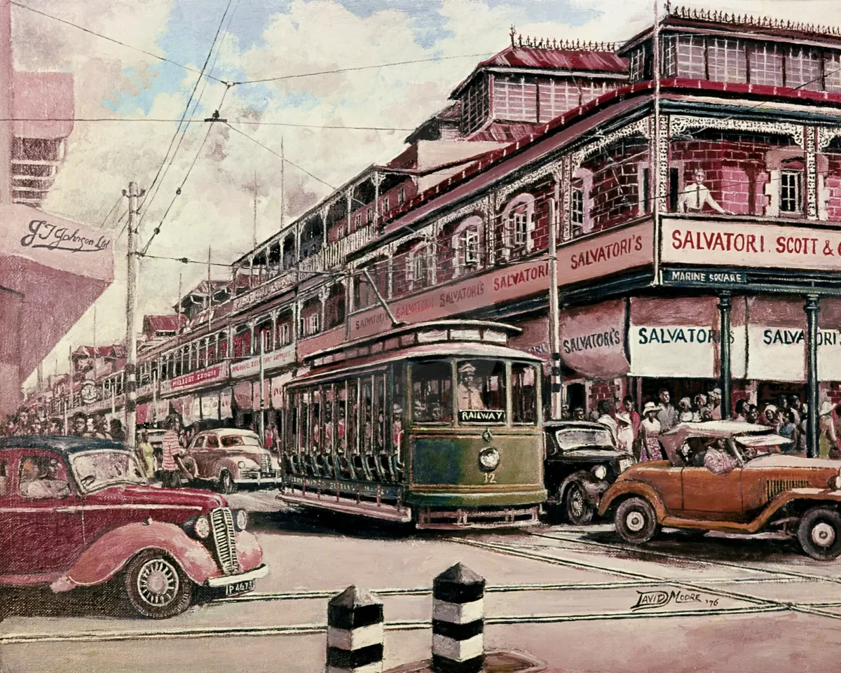 Tramcar (Salvatori Building) by David Moore